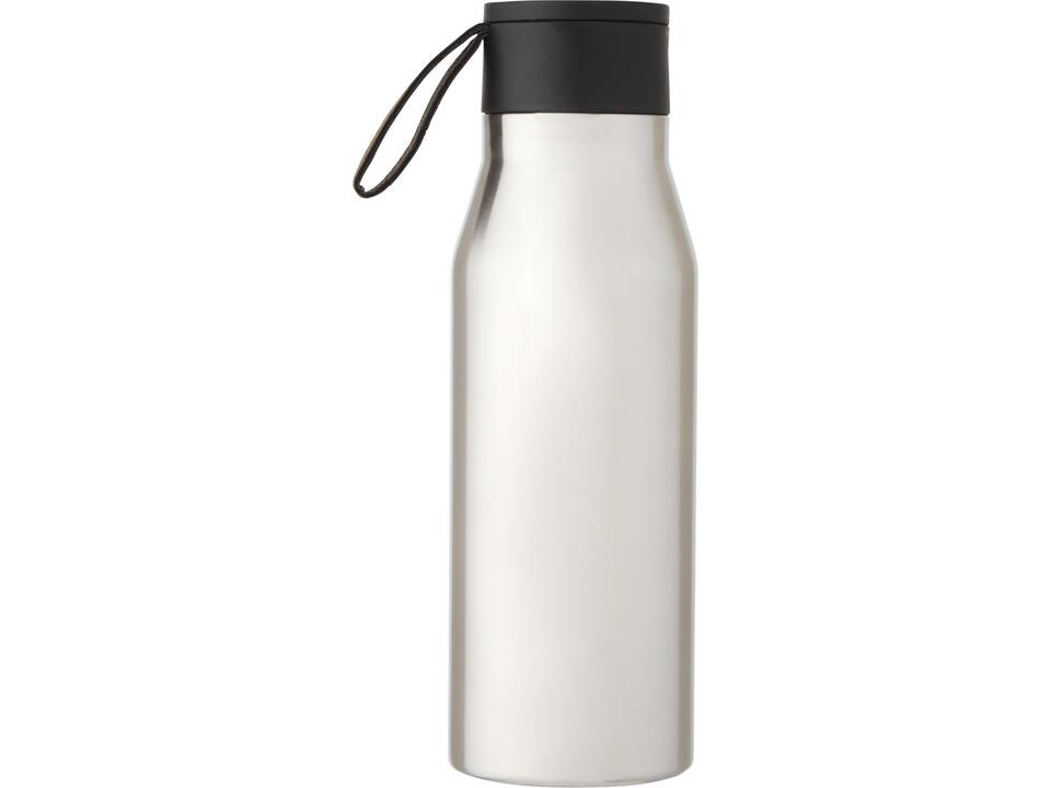 Bouteille Ljungan de 500 ml en acier inoxydable avec cuivre et isolation par le vide, avec dragonne et couvercle en PU 6