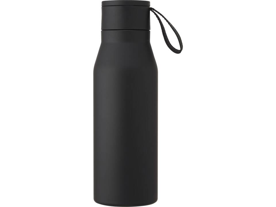 Bouteille Ljungan de 500 ml en acier inoxydable avec cuivre et isolation par le vide, avec dragonne et couvercle en PU 14