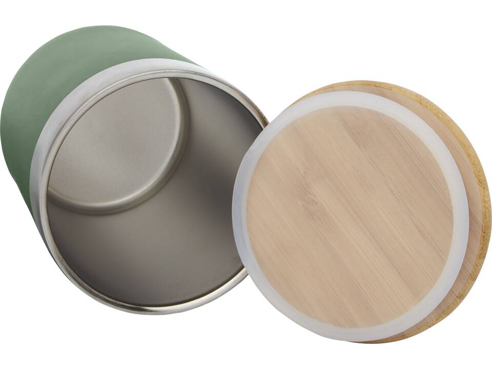 Gobelet Lagan de 300 ml en acier inoxydable à isolation sous vide, en cuivre, avec couvercle en bambou 24