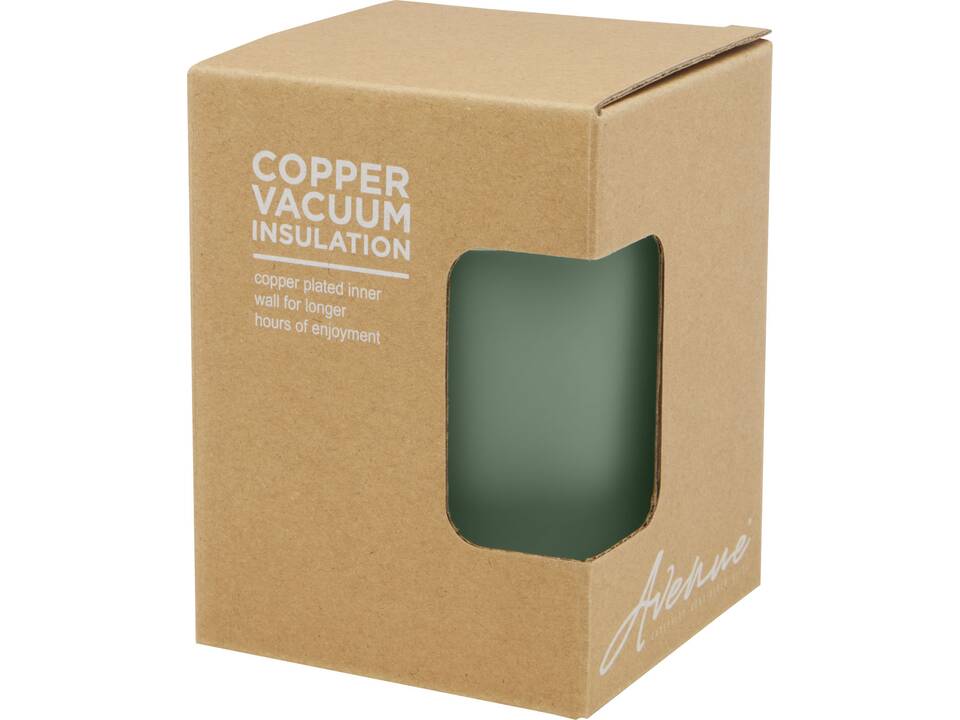 Gobelet Lagan de 300 ml en acier inoxydable à isolation sous vide, en cuivre, avec couvercle en bambou 21