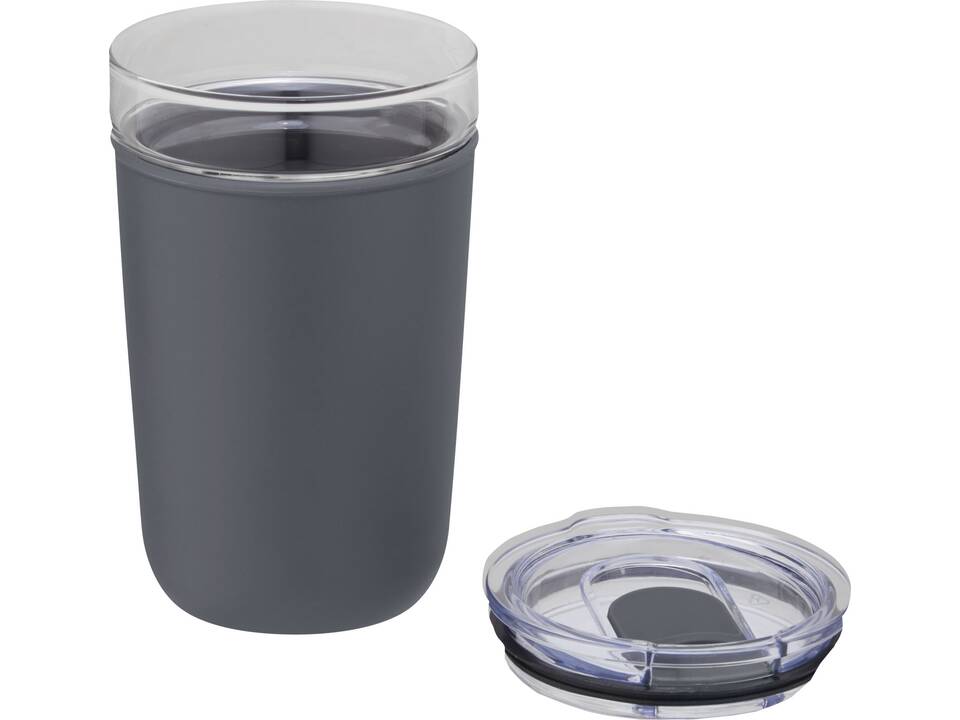 Gobelet en verre Bello de 420 ml avec paroi extérieure en plastique recyclé 22
