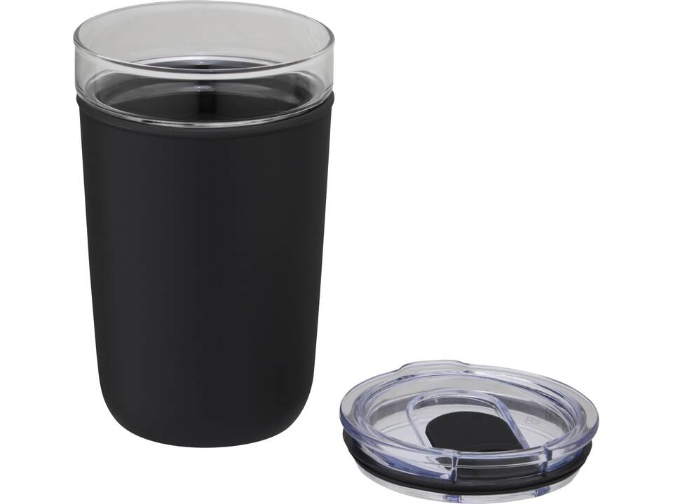 Gobelet en verre Bello de 420 ml avec paroi extérieure en plastique recyclé 28
