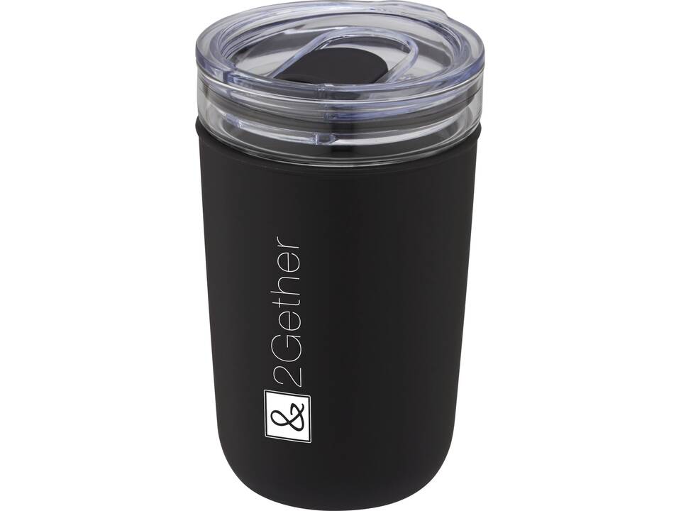 Gobelet en verre Bello de 420 ml avec paroi extérieure en plastique recyclé 26