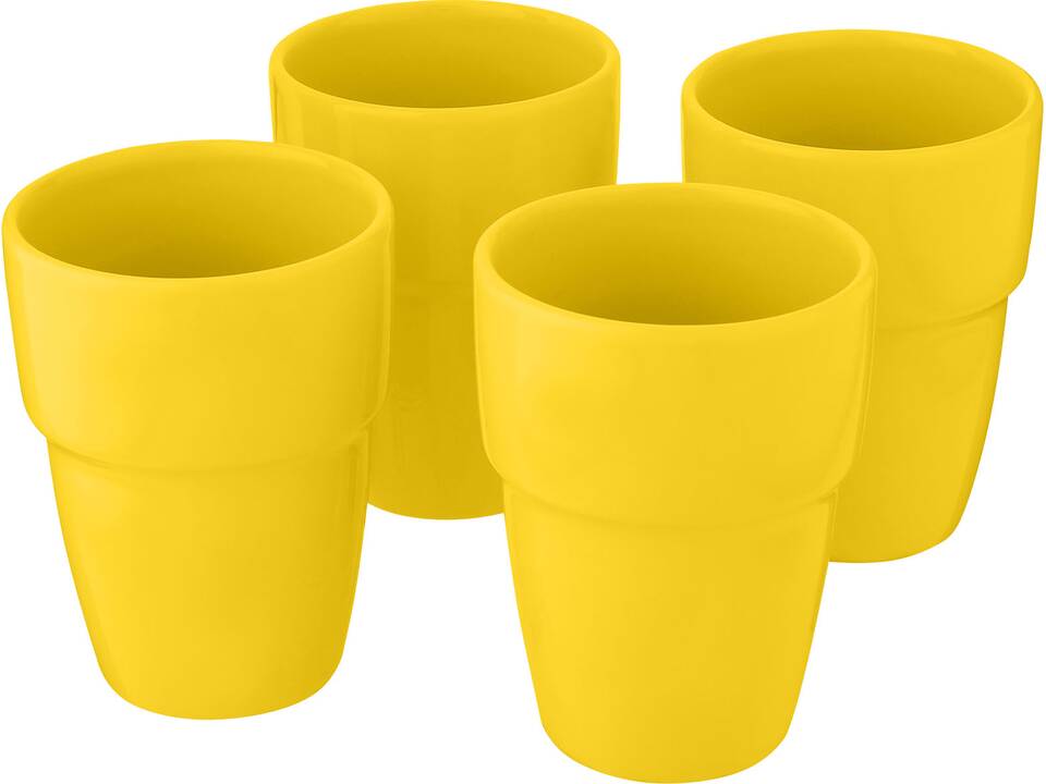 Coffret cadeau Staki de 4 mugs empilables 280 ml 9