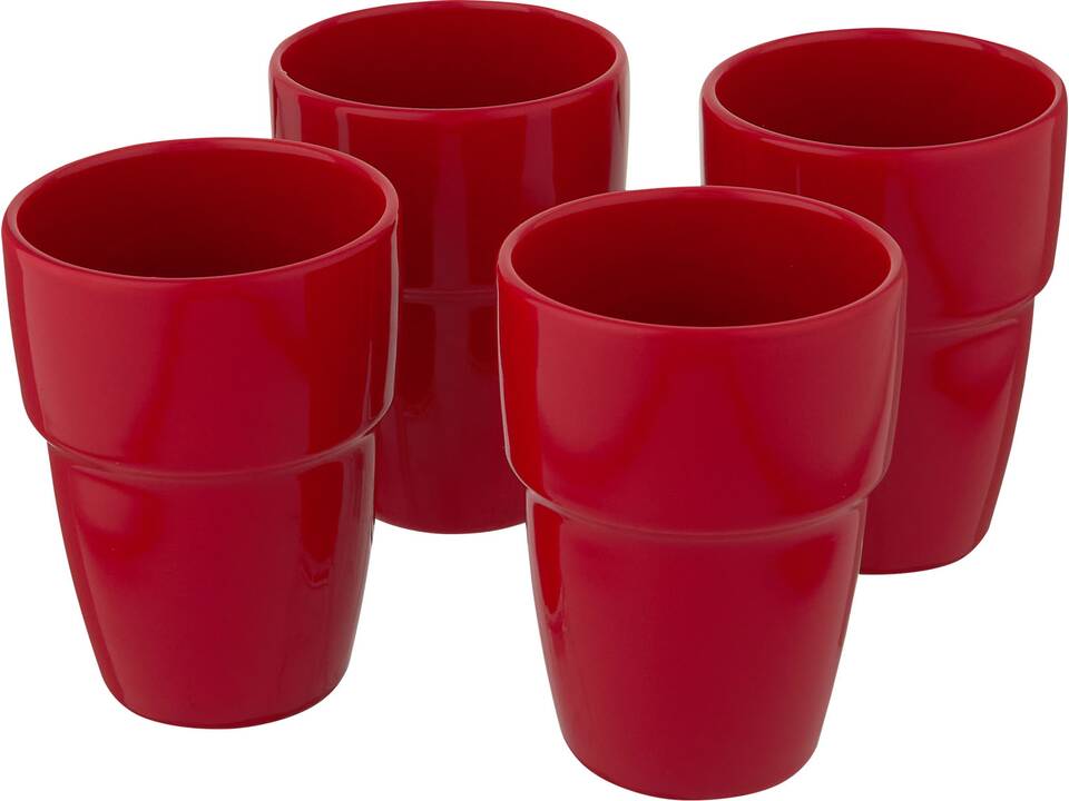 Coffret cadeau Staki de 4 mugs empilables 280 ml 15
