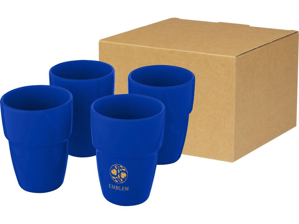 Coffret cadeau Staki de 4 mugs empilables 280 ml 17