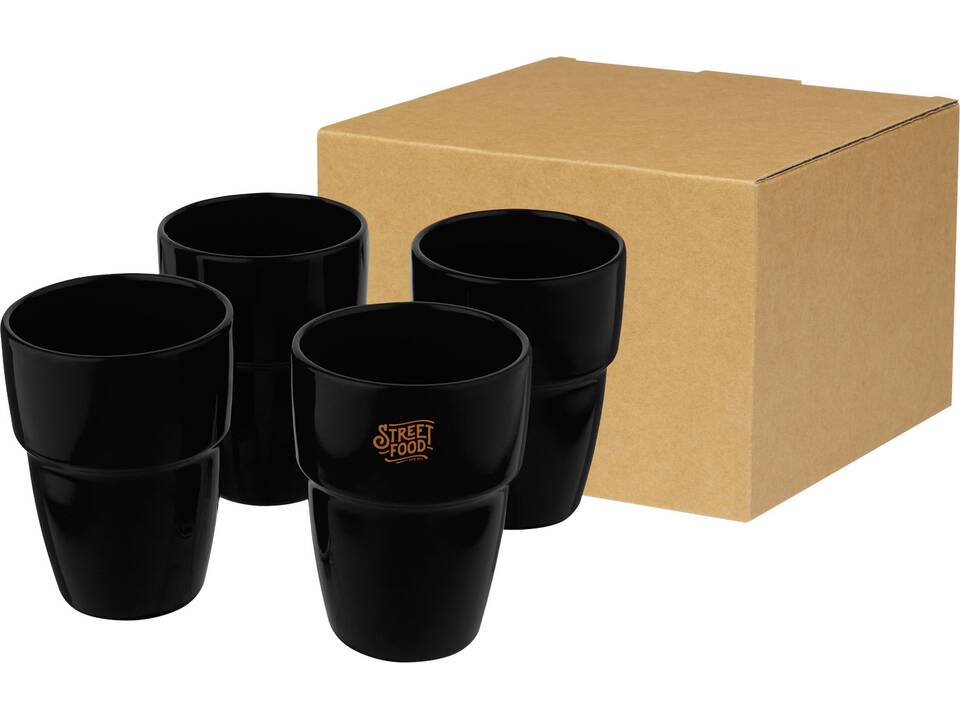 Coffret cadeau Staki de 4 mugs empilables 280 ml 28
