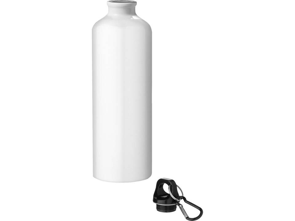 Bouteille d'eau Oregon de 770 ml en aluminium recyclé certifié RCS avec mousqueton 2