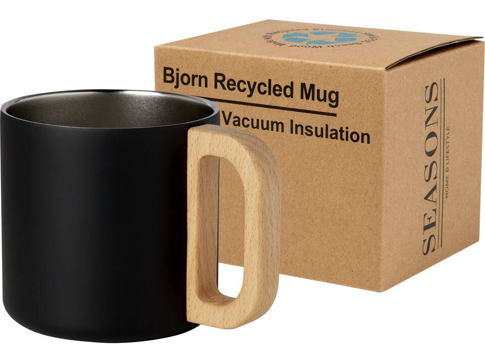 Tasse Bjorn de 360 ml en acier inoxydable recyclé certifiée RCS avec isolation sous vide en cuivre 17