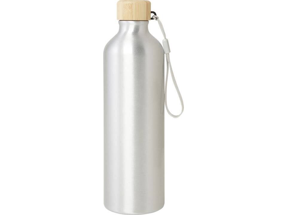 Bouteille d'eau Malpeza de 770 ml en aluminium recyclé certifié RCS 2