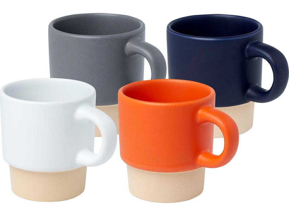 Tasse à espresso empilable Olympia de 130 ml avec fond en argile 15