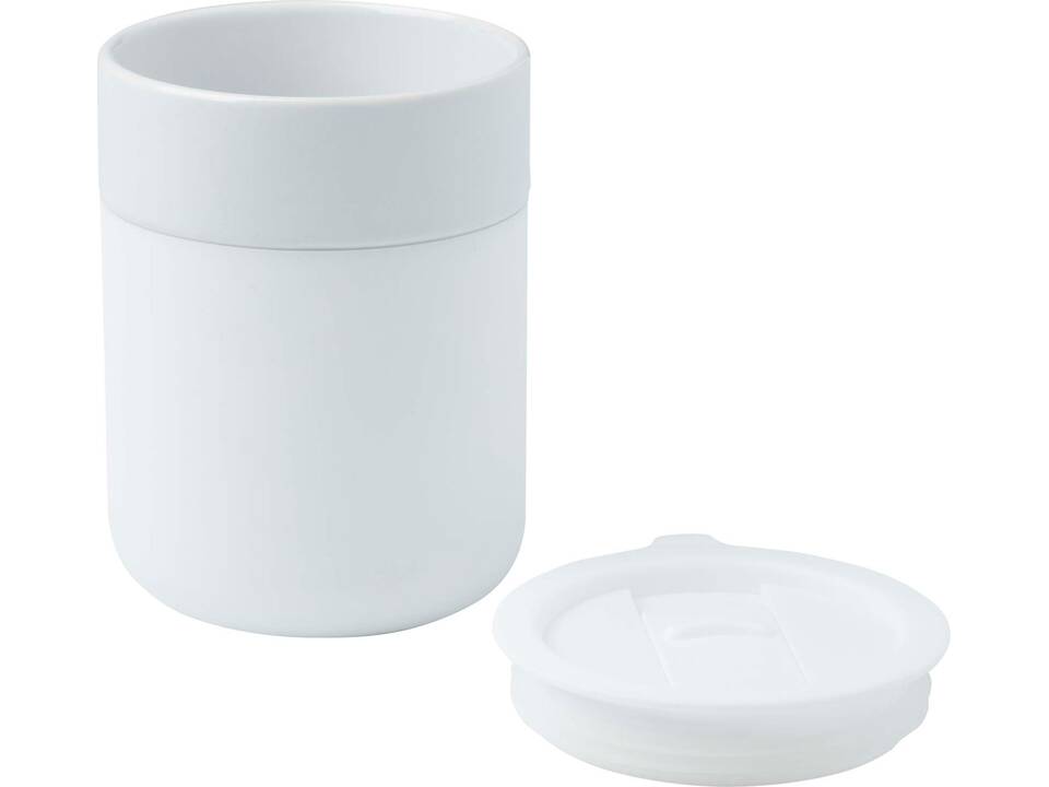 Gobelet en céramique Java de 330 ml avec revêtement en silicone et couvercle en plastique 3