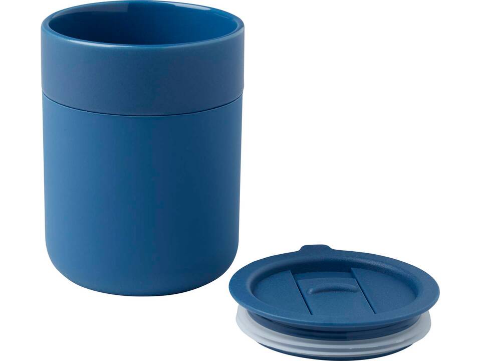 Gobelet en céramique Java de 330 ml avec revêtement en silicone et couvercle en plastique 9