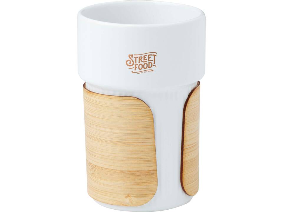 Gobelet Fika de 340 ml avec couvercle en bambou 1