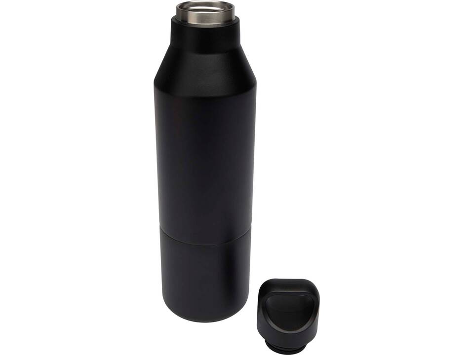 Bouteille isotherme Odessy de 600 ml en acier inoxydable recyclé RCS avec gobelet de 300 ml 11