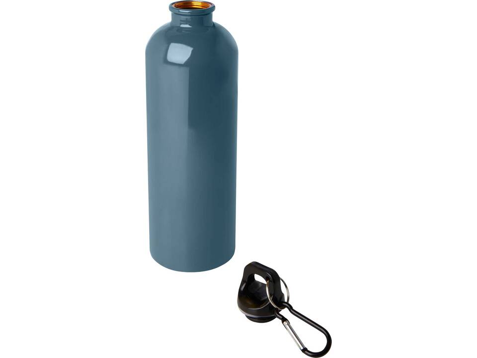 Bouteille d'eau Oregon de 750 ml simple paroi en acier recyclé certifié RCS avec mousqueton 37