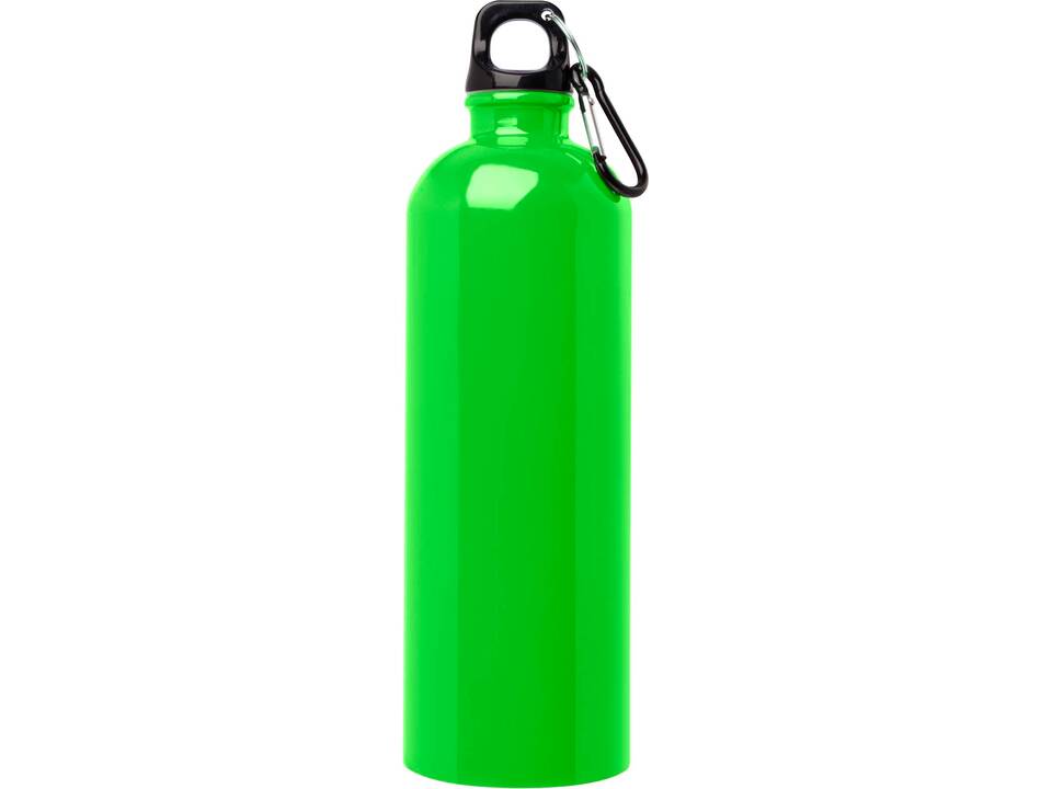 Bouteille d'eau Oregon de 750 ml simple paroi en acier recyclé certifié RCS avec mousqueton 40