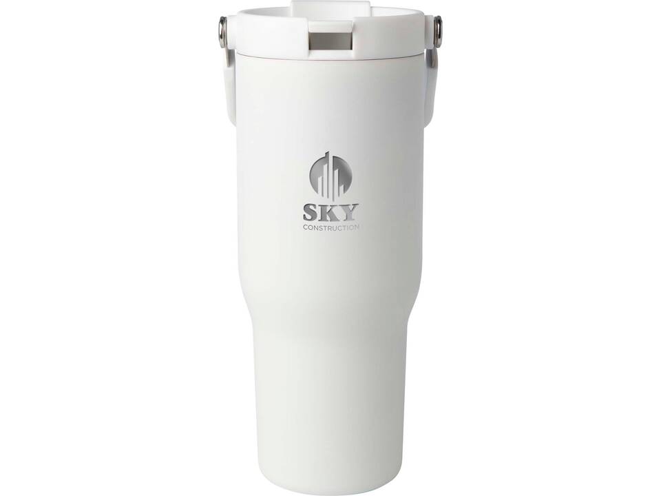 Gobelet avec isolation sous vide Bronx en cuivre et acier inoxydable recyclé certifié RCS Bronx de 900 ml avec couvercle à double fonction 1