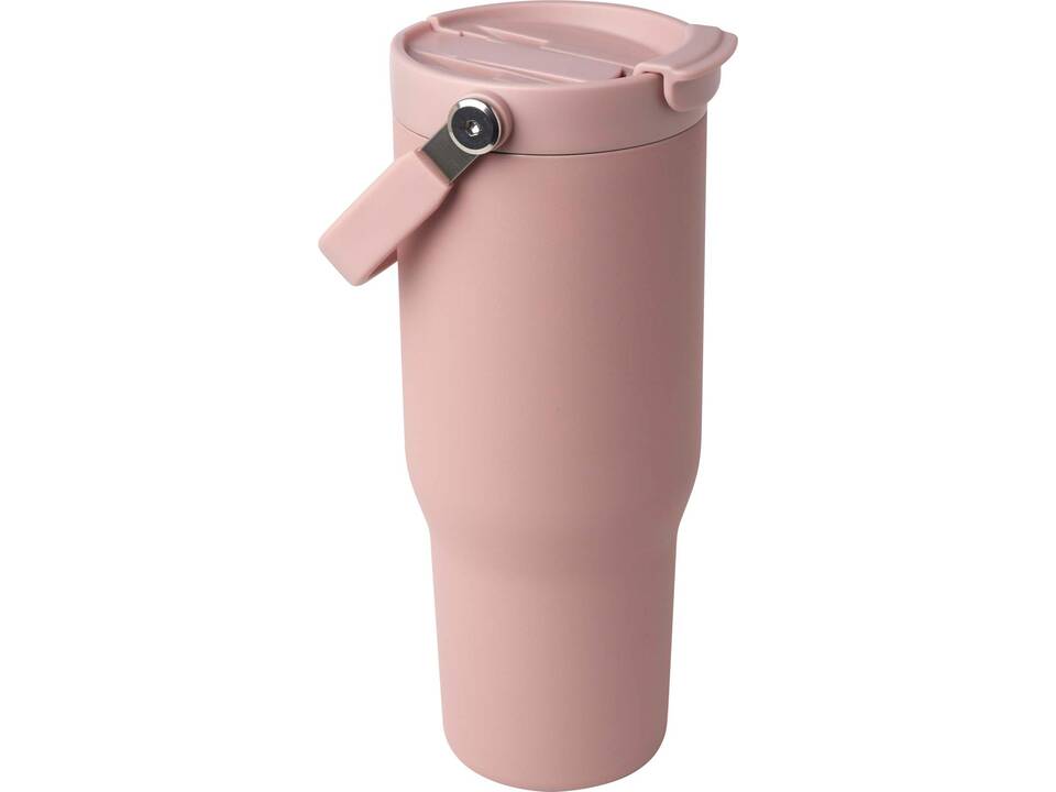 Gobelet avec isolation sous vide Bronx en cuivre et acier inoxydable recyclé certifié RCS Bronx de 900 ml avec couvercle à double fonction 22