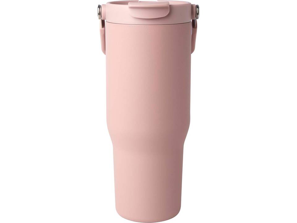 Gobelet avec isolation sous vide Bronx en cuivre et acier inoxydable recyclé certifié RCS Bronx de 900 ml avec couvercle à double fonction 25