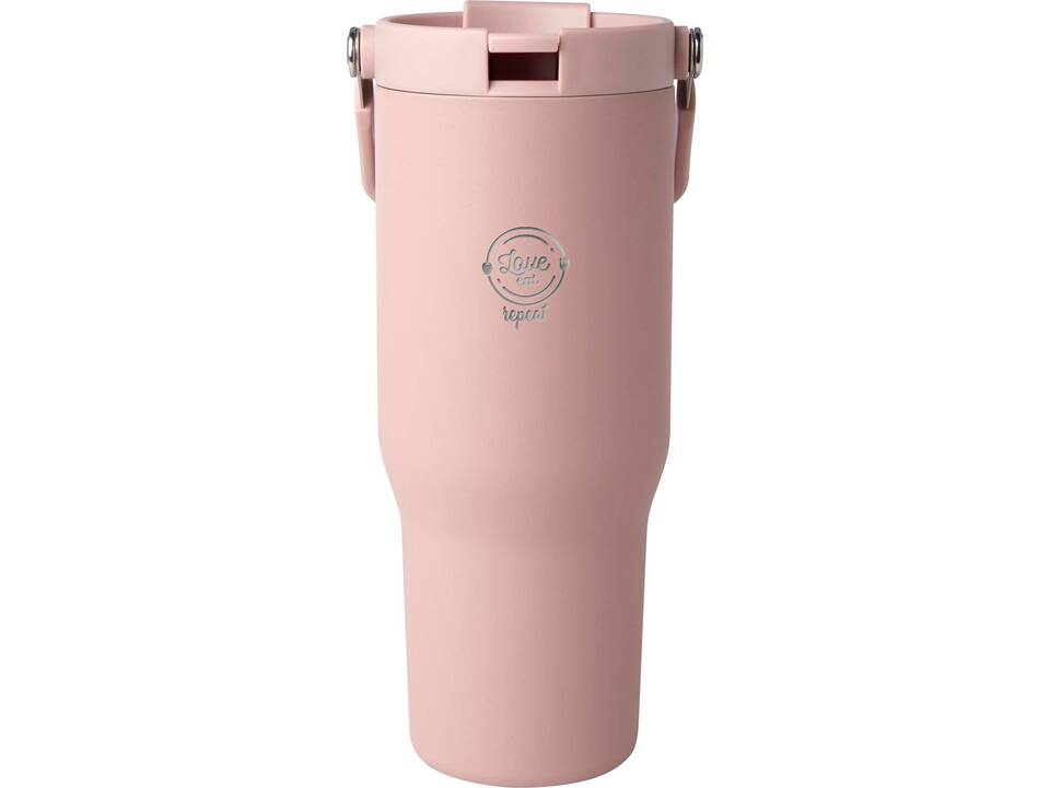 Gobelet avec isolation sous vide Bronx en cuivre et acier inoxydable recyclé certifié RCS Bronx de 900 ml avec couvercle à double fonction 23