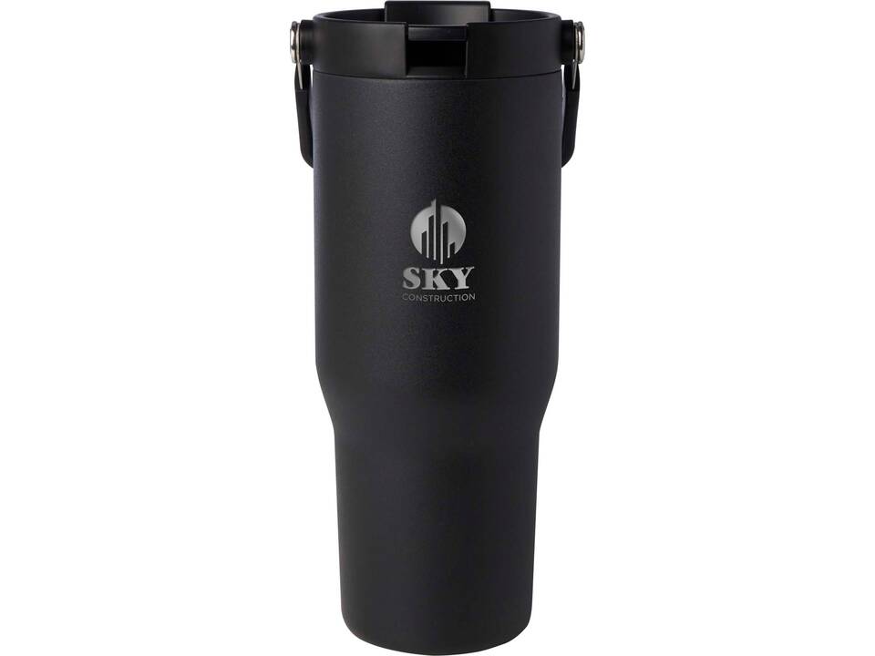 Gobelet avec isolation sous vide Bronx en cuivre et acier inoxydable recyclé certifié RCS Bronx de 900 ml avec couvercle à double fonction 30