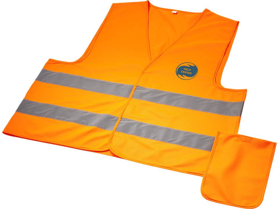 Gilet de sécurité jaune avec étui 6