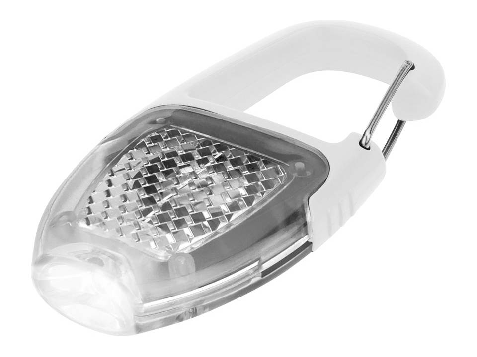Porte clé Mousqueton réflecteur et lampe 9