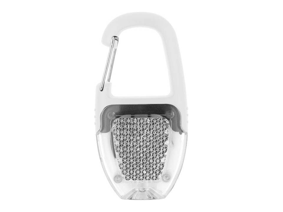 Porte clé Mousqueton réflecteur et lampe 10