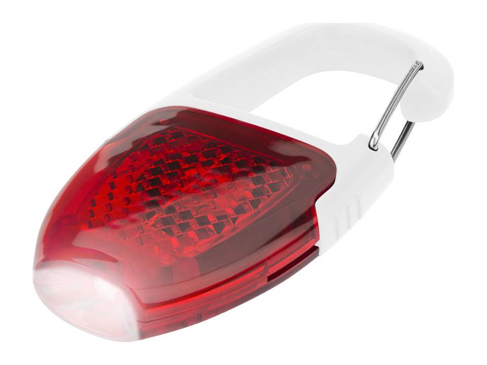 Porte clé Mousqueton réflecteur et lampe 5