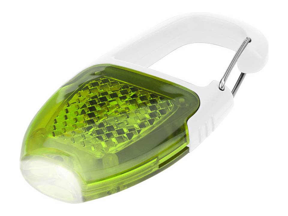 Porte clé Mousqueton réflecteur et lampe 13