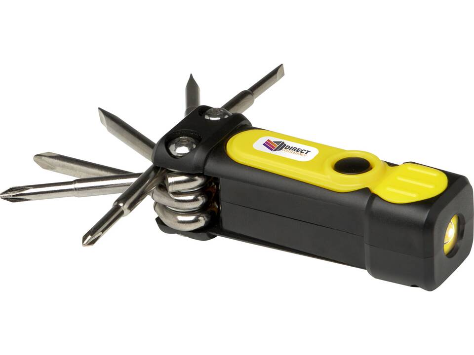 Jeu de tournevis Octo 8-en-1 RCS en plastique recyclé avec torche 1