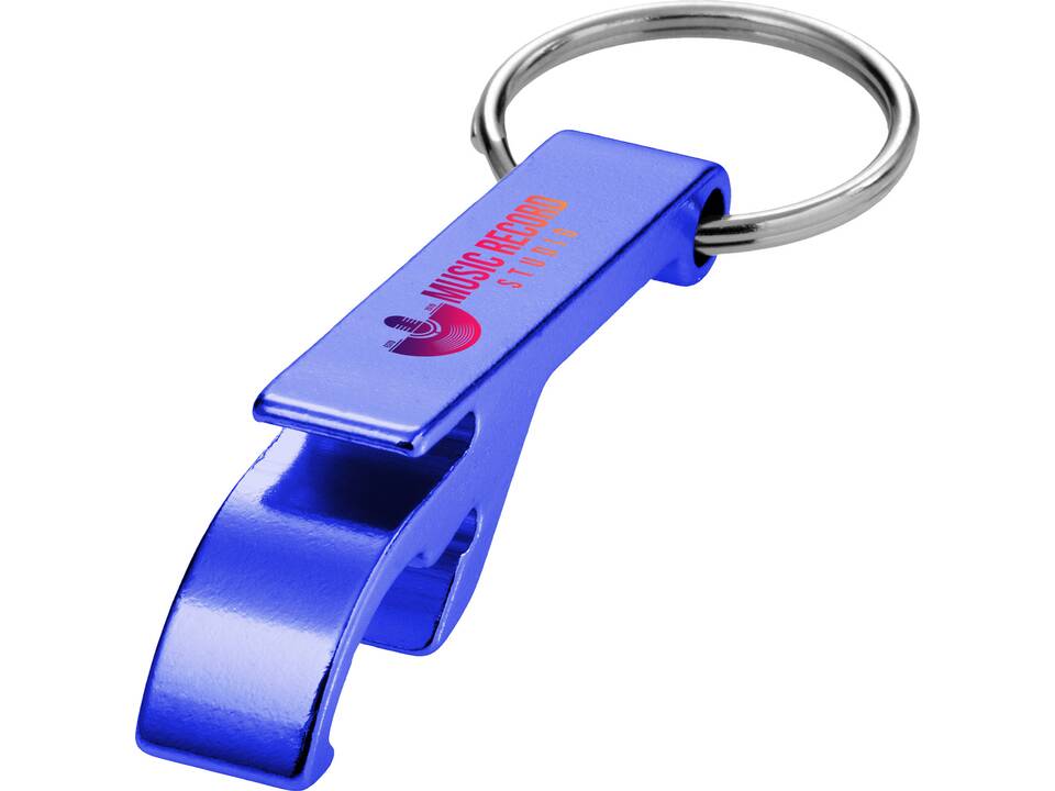Ouvre-bouteille et canette Tao en aluminium recyclé certifié RCS avec porte-clés 6