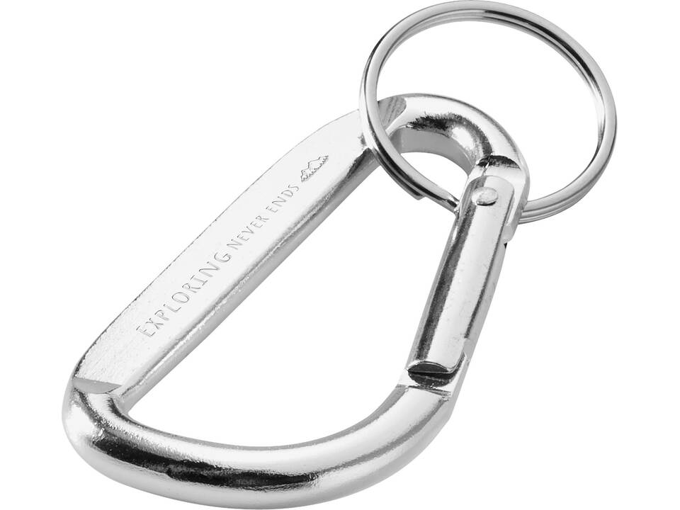 Porte-clés mousqueton Timor en aluminium recyclé 10