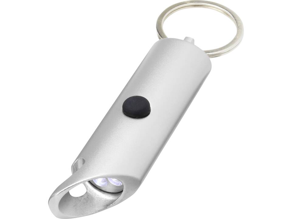 Lumière LED IPX Flare en aluminium recyclé et ouvre-bouteille avec porte-clés 15