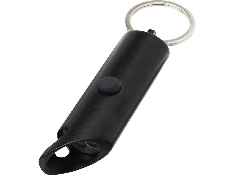 Lumière LED IPX Flare en aluminium recyclé et ouvre-bouteille avec porte-clés 24