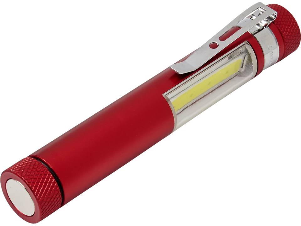 Lampe de poche COB avec attache et base aimantée Stix 9