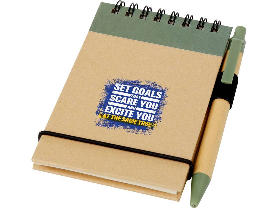 Bloc-notes recyclé avec stylo 6