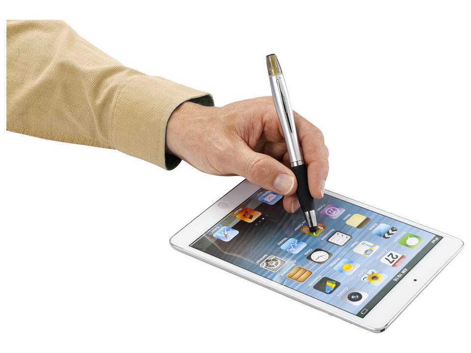 Stylo à bille avec fonction stylet et surligneur Nash 4