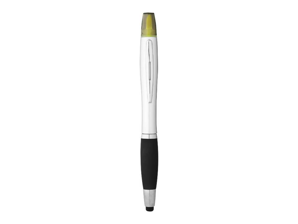 Stylo à bille avec fonction stylet et surligneur Nash 2