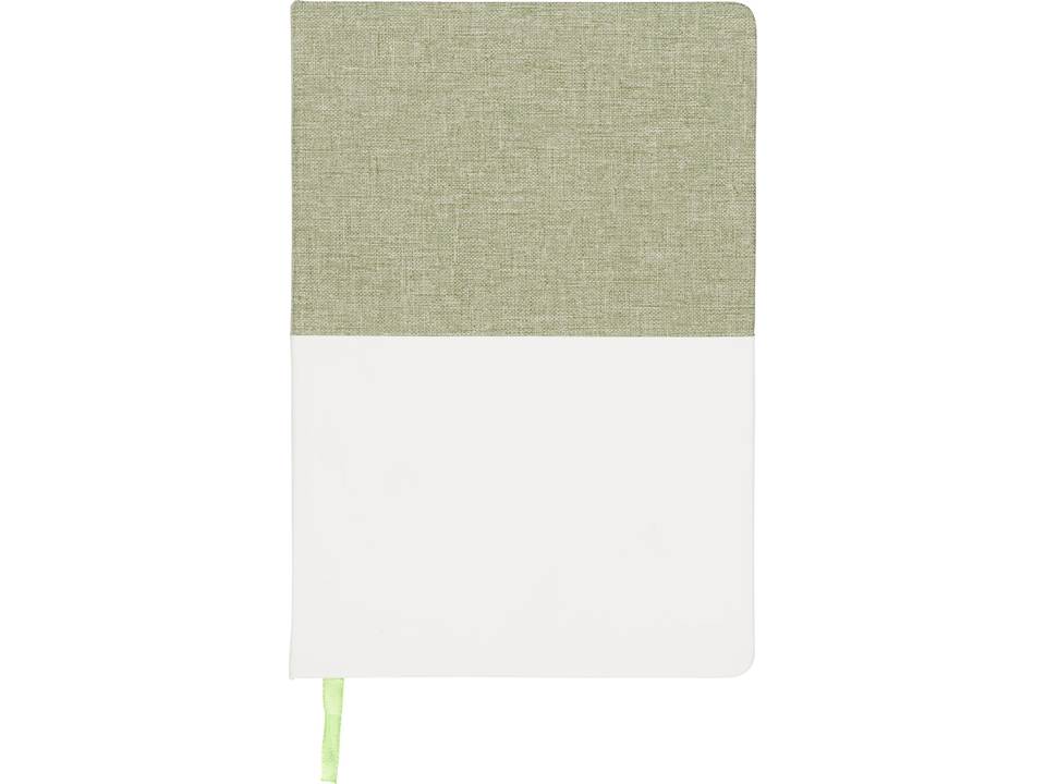 Carnet A5 en toile à deux tons 15