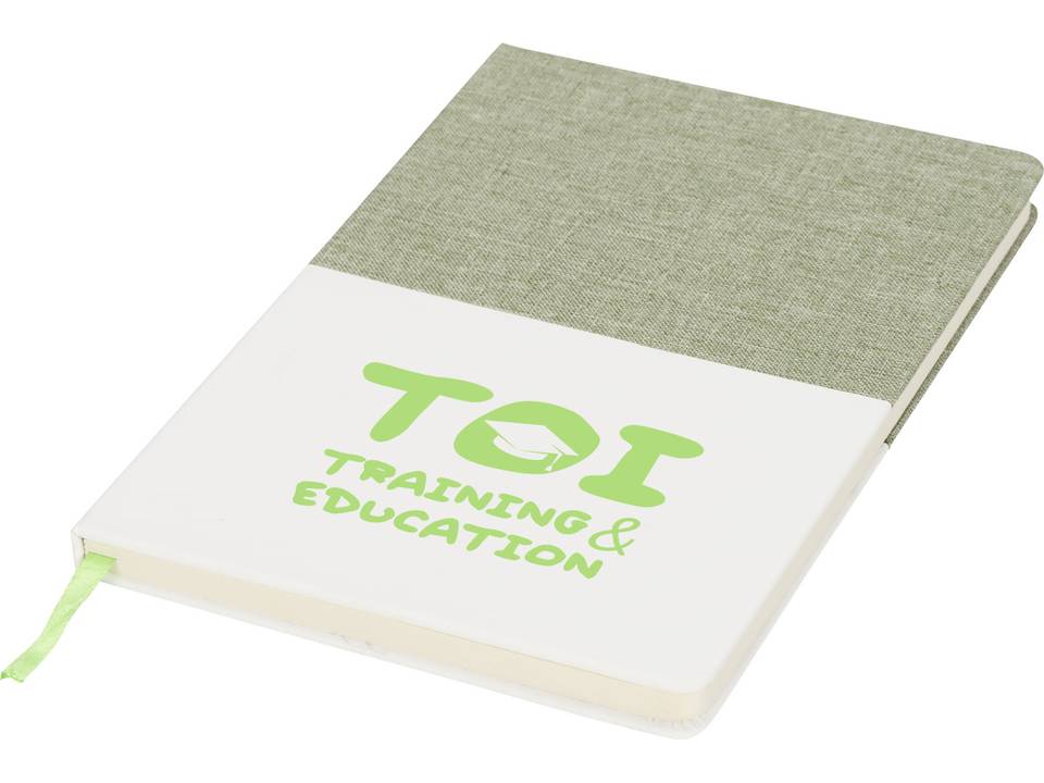 Carnet A5 en toile à deux tons 14