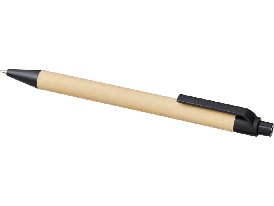 Stylo à bille Berkan en carton et maïs recyclés 3