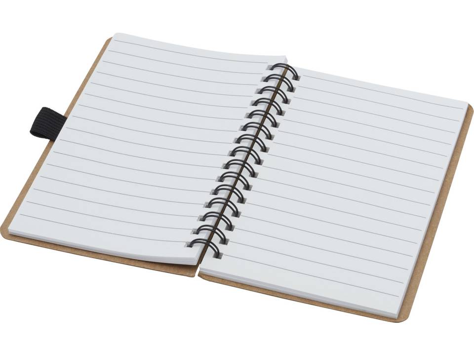 Carnet Cobble A6 à spirales en carton recyclé avec papier de pierre 5