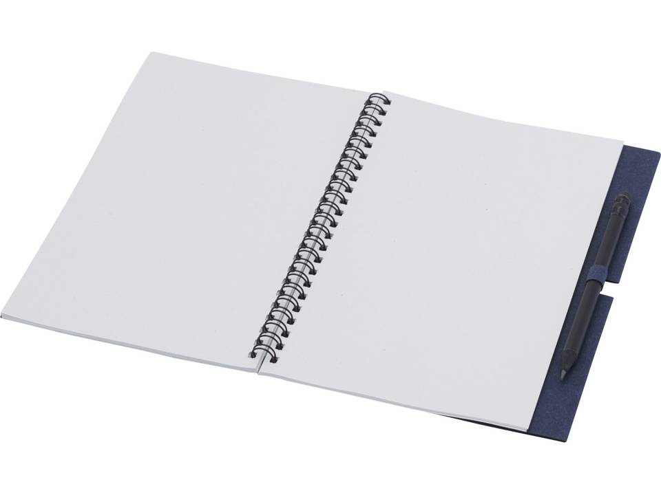 Carnet à spirales Luciano Eco avec crayon, moyen format 11