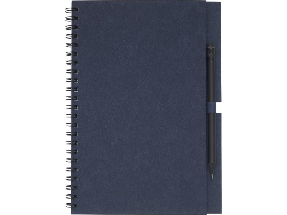 Carnet à spirales Luciano Eco avec crayon, moyen format 9