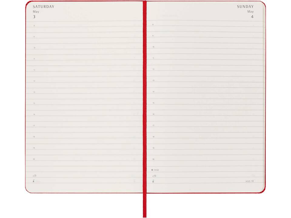 Agenda quotidien 12M à couverture rigide 2