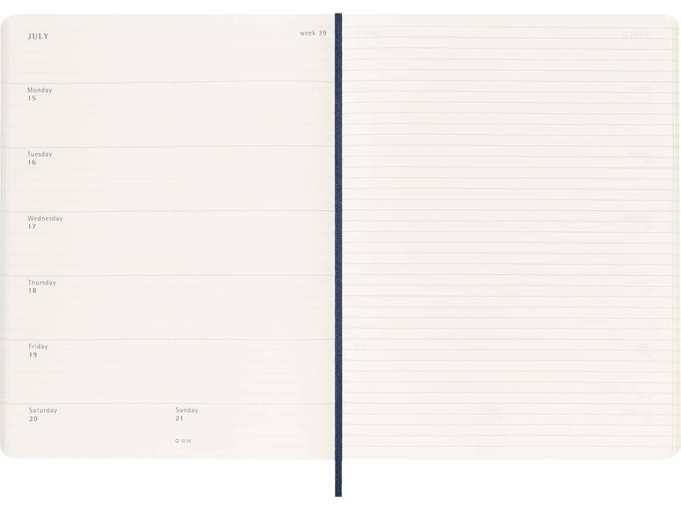 Agenda hebdomadaire 12M à couverture souple 3