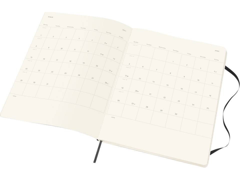 Agenda hebdomadaire 12M à couverture souple 10