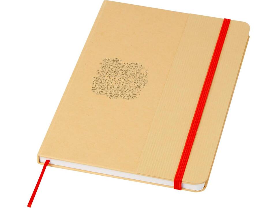 Carnet à couverture rigide A5 Nelida en carton recyclé 14